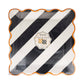 “Earning Your Stripes” 🖤 Halloween Striped Paper Plates (8 Count, 10") by My Mind's Eye