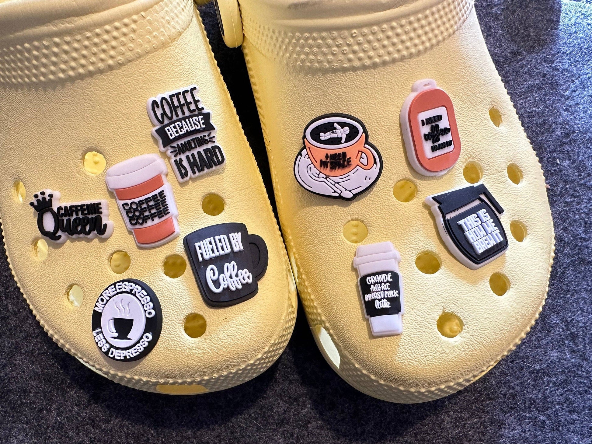 Stylish croc accessories for personalized footwear