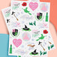 “Wicked Witch Emerald City Tats” 💚🩷 50 temporary tattoos, kids