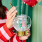 “Snow Sip Show” ❄️ Snow Globe Holiday Tumbler