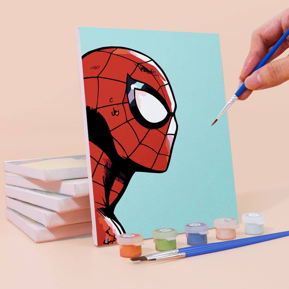 "Mini Avenger" 🦸 Superhero Mini Paint-by-Numbers 6-Pack by Paint Your Numbers
