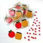 Handcrafted Marzipan Apples and Honey Duets for Rosh Hashanah, Perfect for Table Settings and Gifts, Made with Premium California Almonds, Individually Packaged.