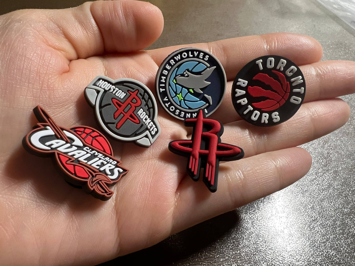 Mix-and-match PVC charms for custom shoes