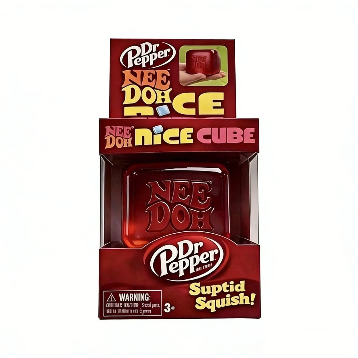 Dr Pepper Nee Doh Nice Cube packaging on a white background