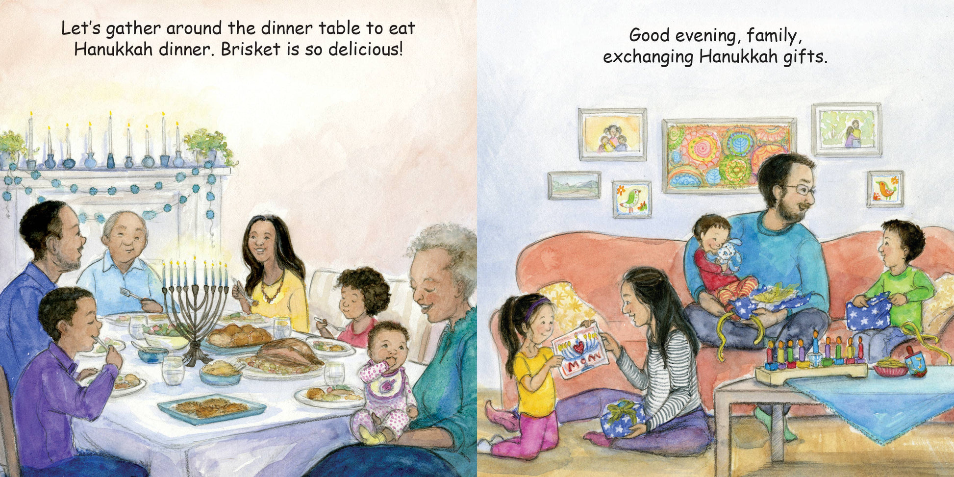 Illustrated Hanukkah book for children