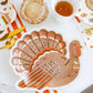 “Talk Turkey” 🦃 Thanksgiving Shaped Plates