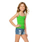 "Layer Up, Cutie" 💚 Girls Full Camisole Dark Emerald by Malibu Sugar