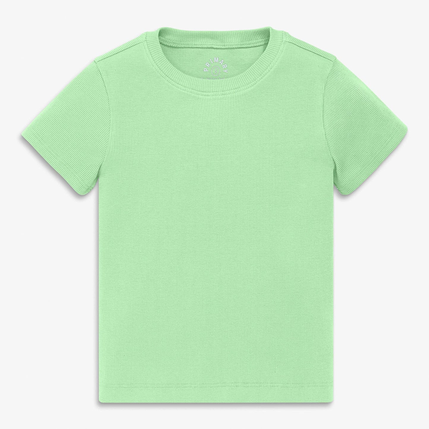 "The Rib Tee" 🤍 Kids Ribbed Everyday Tee — Soft Solid Basics