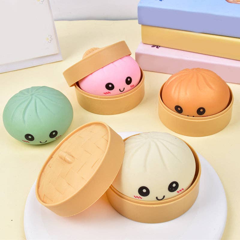 “Dumpling Drama” 🥟 Mystery Mini Squishy Dumpling Stress Toy by Auraquise