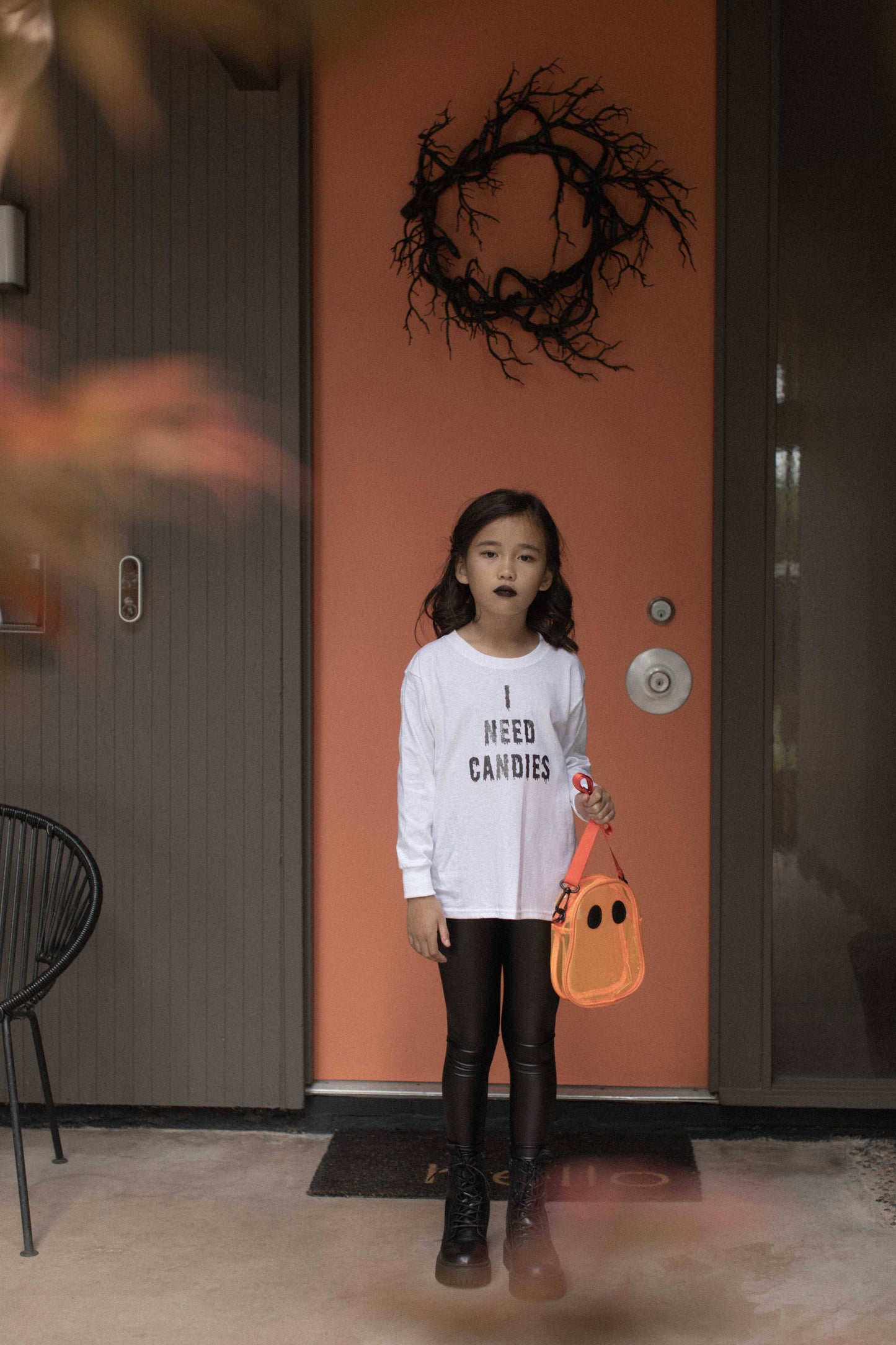 “Hey Boo!” 👻 Kids Trick-or-Treat Tote Bag