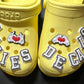 Non-toxic charms for personalized footwear