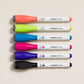 Dry erase markers set of 6 assorted colors magnetic caps