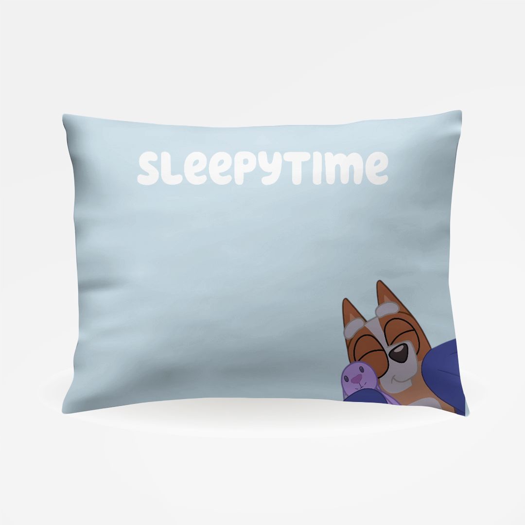 "Sleepytime Stripes" 💭 Bluey Inspired Pillow Case by CGO