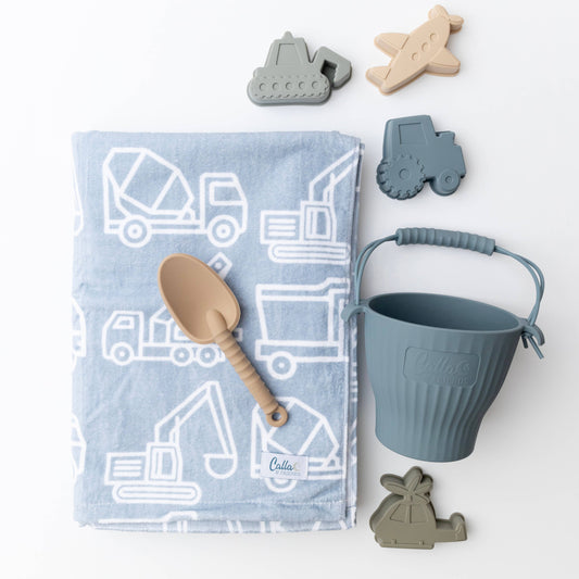 “Trucks and Diggers” 🏖️ The Kenzie Beach Towel