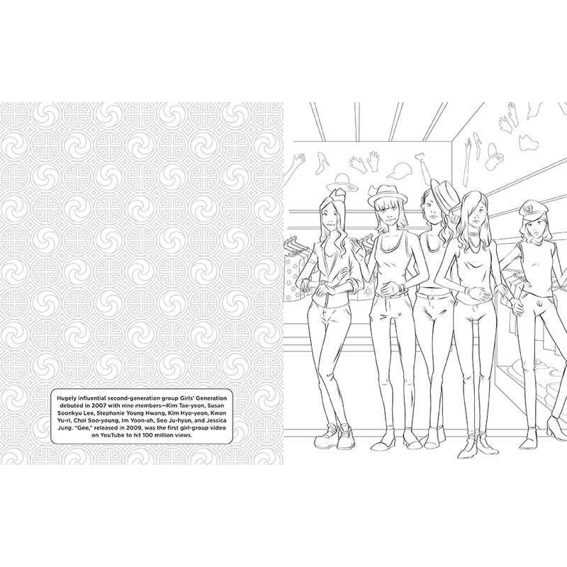"K-Pop Stan Era" 💜 I Love K-Pop Coloring & Activity Book by Insight Editions