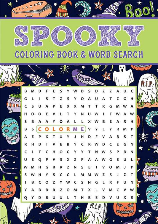 Spooky Coloring Book & Word Search by Editors of Thunder Bay Press: Paperback; 120 pages / English