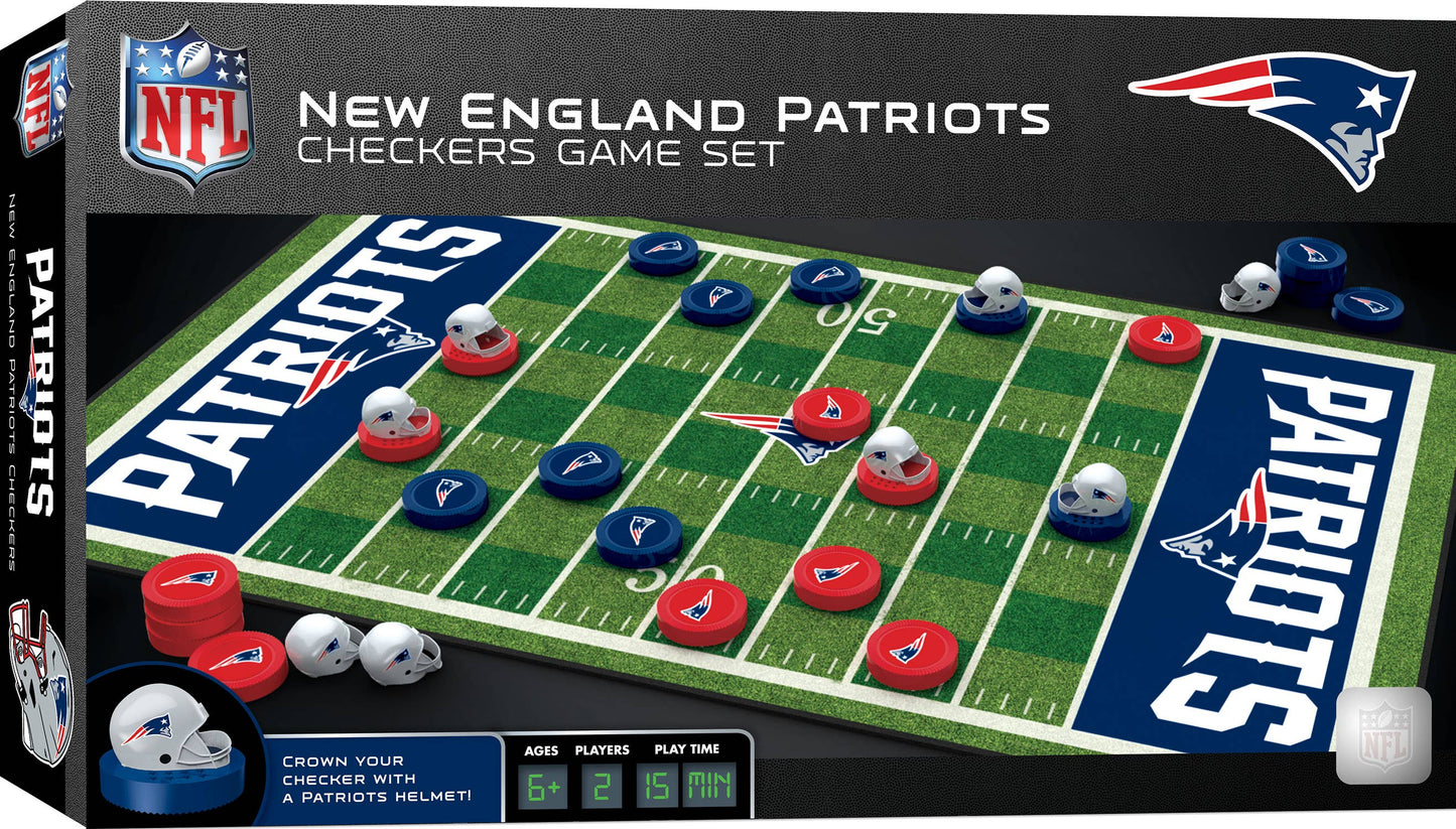 “King of the Gridiron” 🏈♟️ New England Patriots Checkers Game by MasterPieces