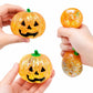 12PCS - Glitter Halloween Pumpkin Squeeze Squishy Stress Relief Toy