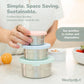 "Nest Egg" 🥣 Stainless Steel Nesting Food Storage Containers (Set of 3) by WeeSprout
