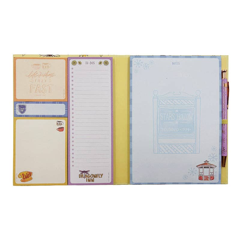 "Stars Hollow Stationery" ☕ Gilmore Girls Memo Pad Set by Insight Editions