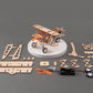 STEM toy airplane kit with step-by-step guide