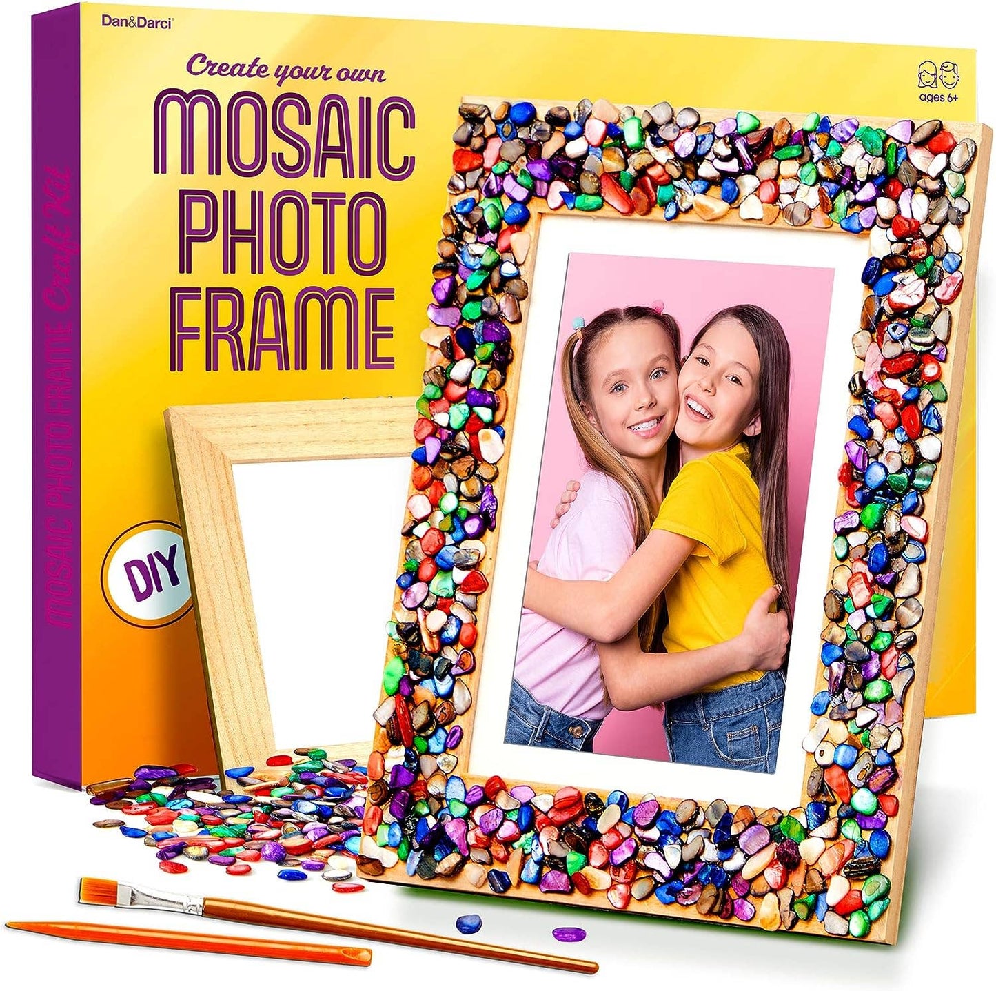 "Mosaic Moment" 🖼️ DIY Mosaic Picture Frame Kit by Dan&Darci
