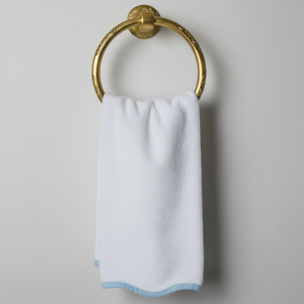 "Wrapped in Lotus" 🛁 Pink Piping Bath Sheet Set (2-Piece) by Lotus Linen
