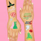 “Emerald City” 💚🩷 Wicked Witch Tats - 52 temporary tattoos kids