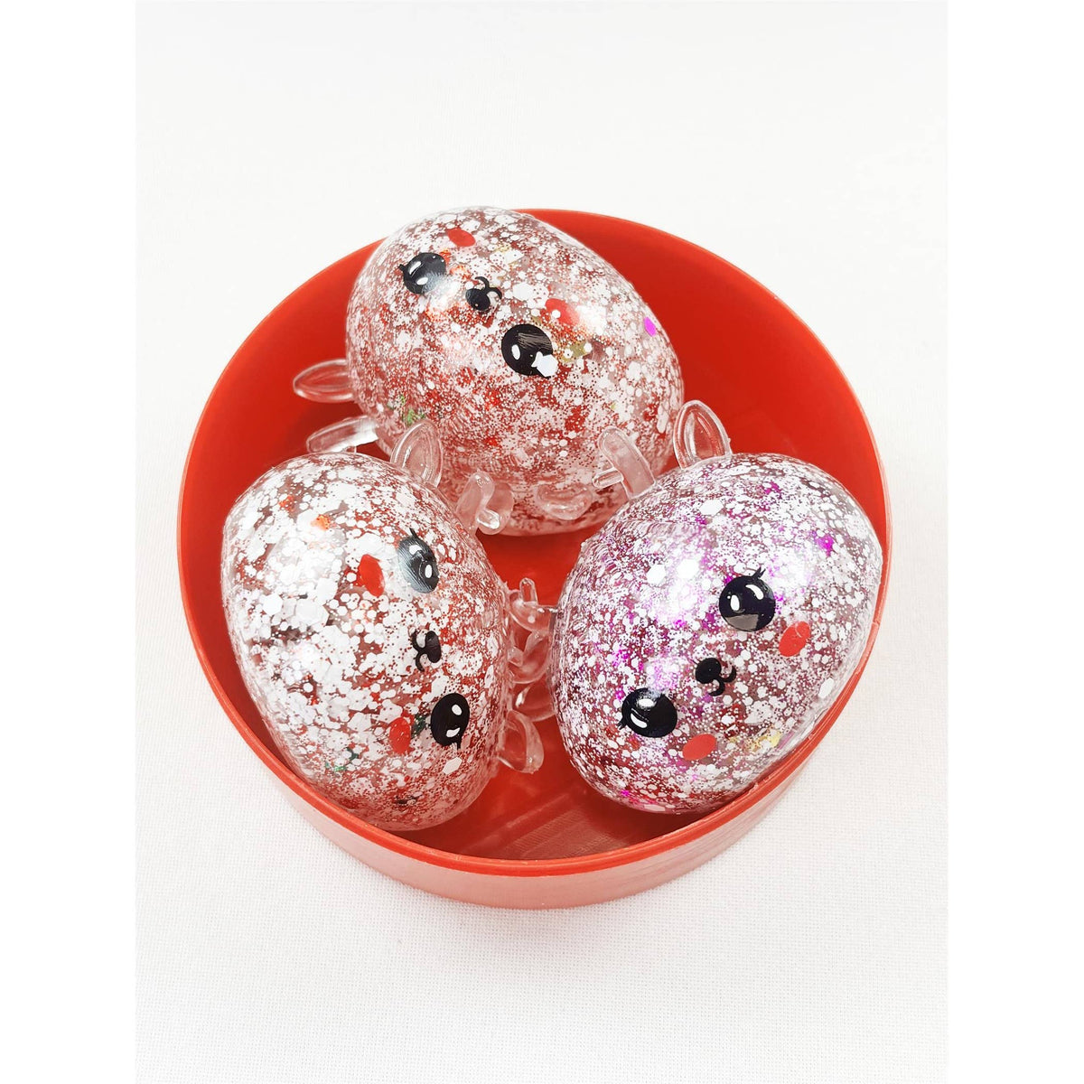 "Holiday Dim Sum" 🥟 Christmas Glitter Dumpling Squishy Toys (12 Steamers) by Love and Repeat