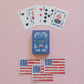 "Deal Me In" 🃏 American Flag Playing Cards Deck by Pippi Post