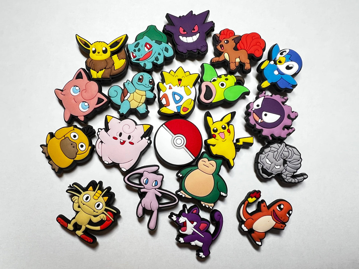 "Gotta Charm 'Em All" 🎮 Pokémon Croc Charm Set (20-Pack) by JuliesDecal