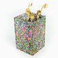 Colorful confetti pen cup set of 4, perfect for teachers, coworkers, or home office décor.