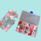 Clear box overflowing with colorful candies, offering a delightful assortment of sweets for candy lovers!
