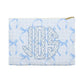 La Petit Bleu  🎀 Personalized Coquette Monogram Pencil or Skincare Pouch