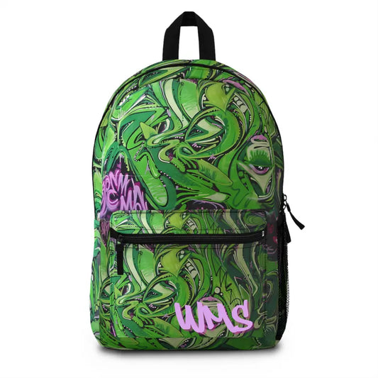 Off the Grid ✏️ Monogrammed Personalized Paisley Graffiti Backpack