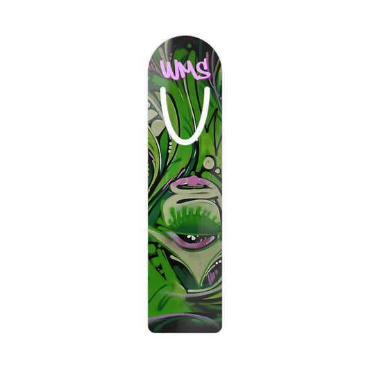 Off the Grid ✏️ Monogrammed Personalized Paisley Graffiti Bookmark