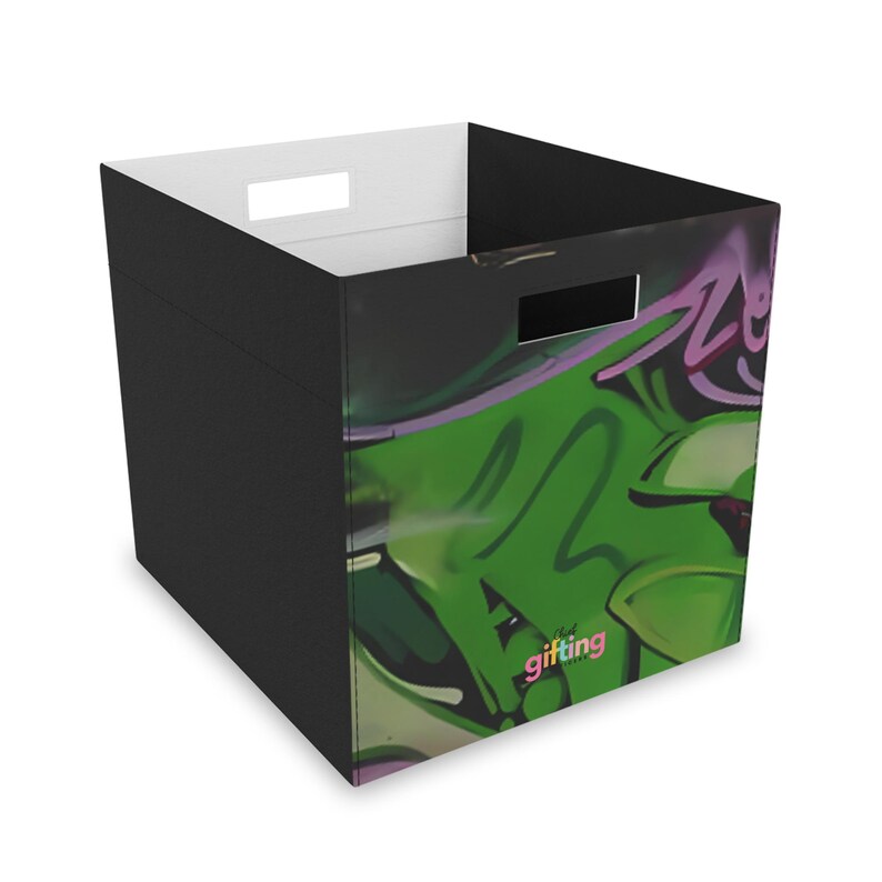 Off the Grid ✏️ Monogrammed Personalized Paisley Graffiti Storage Box