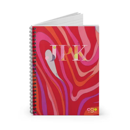 Maison Monogram 🌸 Pink Custom Personalized Notebook