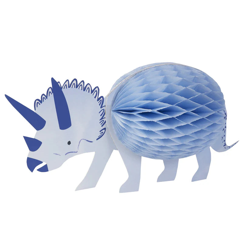 3-pack dinosaur decorations with honeycomb tissue paper, perfect for dino-themed events