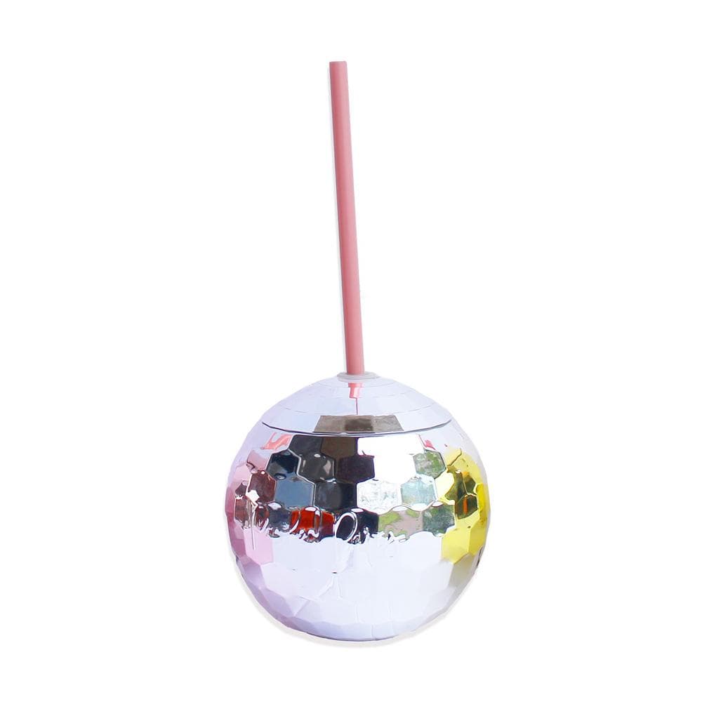 Packed Party Disco Drink™ 20 oz tumbler with spill-proof stopper, for hot or cold drinks, BPA-free.