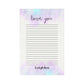 Custom camper-themed stationery set featuring 7 flat note cards printed on premium smooth white cardstock, paired with craft brown envelopes. Personalize with your name for a unique touch. Perfect for personalized notes or as a thoughtful gift.