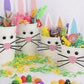 Classroom Easter craft bunny baskets