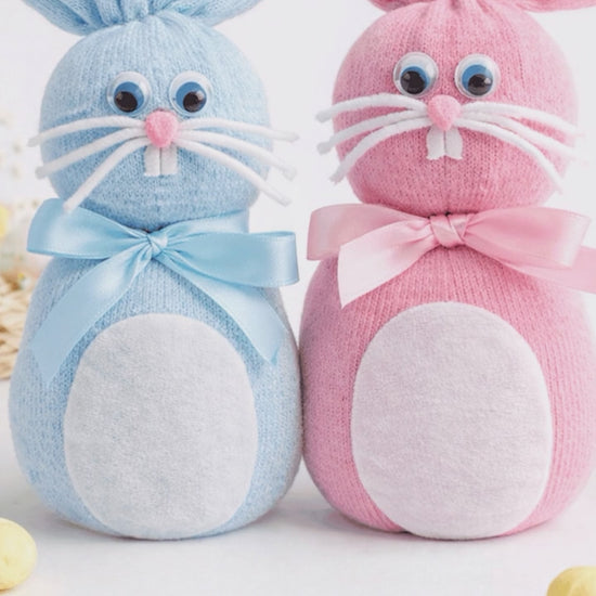 Easter classroom sock bunny project
