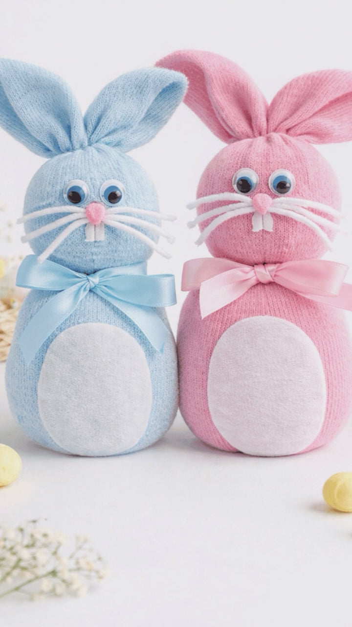 Easter classroom sock bunny project
