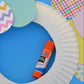 Paper Easter egg wreath craft supplies