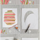 Classroom Easter craft with colorful paper strips