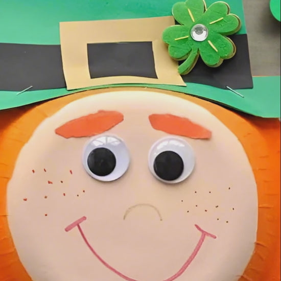 St. Patrick’s Day classroom craft with shamrocks