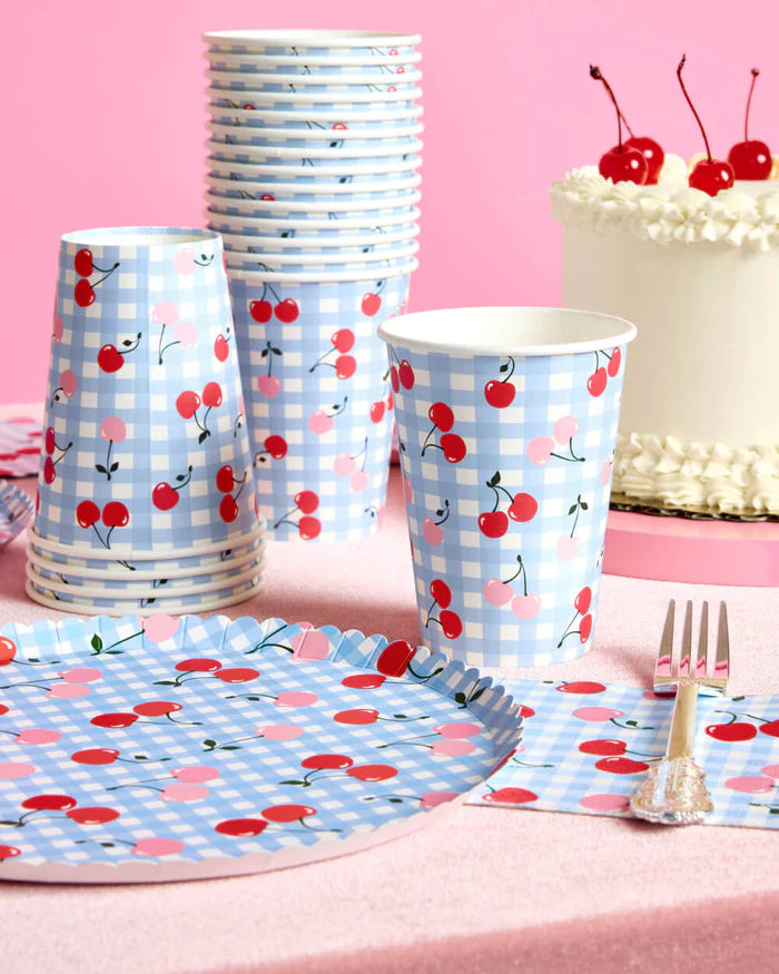 Sweet Cherry Paper Cups – Stylish & Sturdy 12oz Cups for Hot or Cold Drinks