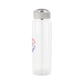 Personalized Tritan water bottle with 'Dancing is my Superpower' design, featuring a biodegradable construction and available in two sizes. Equipped with a grey spill-resistant lid and clear mouthpiece, this BPA-free bottle is perfect for dance parties and eco-conscious hydration.