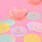 Colorful Disposable Coasters – 16 Smiley Face Coasters with Fun & Trendy Design